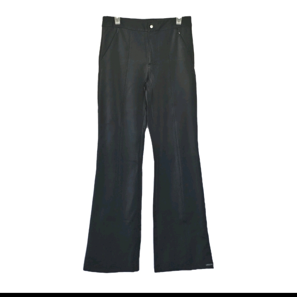 ATHLETA Women's Black Fleece Lined Size 8 Tall Active Outdoor Thermal Pants